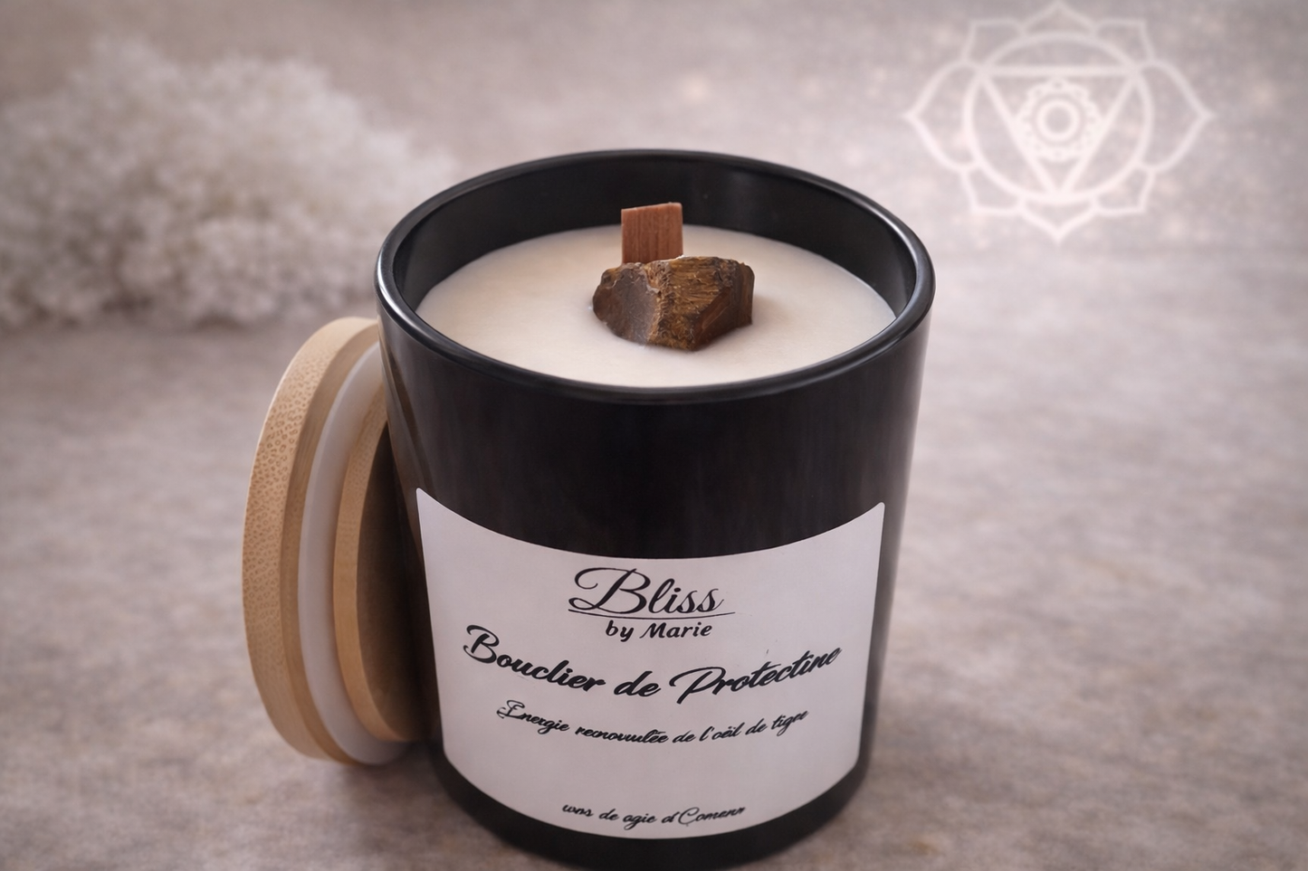 Bougie Bouclier de Protection - Œil du Tigre | Protection Shield Candle