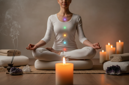 Comment utiliser vos bougies chakra pour la méditation | How to Use Your Chakra Candles for Meditation