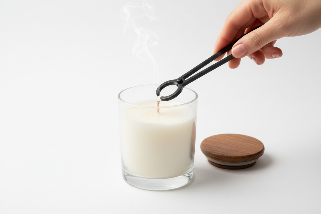 L'importance de couper la mèche de votre bougie | The Importance of Trimming Your Candle Wick