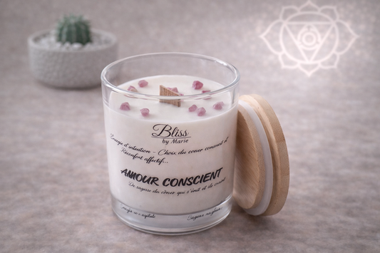 Bougie Amour Conscient - Rubis | Conscious Love Candle