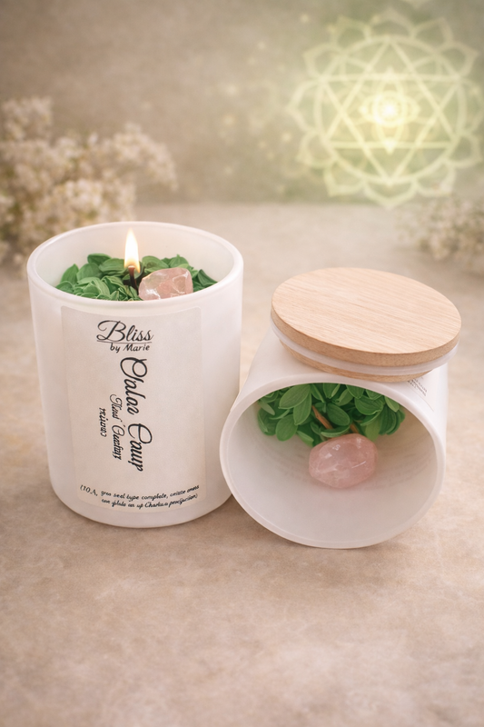 Chakra du Coeur / Heart Chakra Candle -Handcrafted Energy Candle