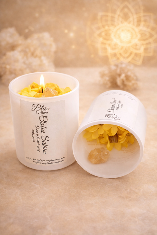 Chakra du Plexus solaire/ Solar Plexus Chakra Candle – Handcrafted Energy Candle