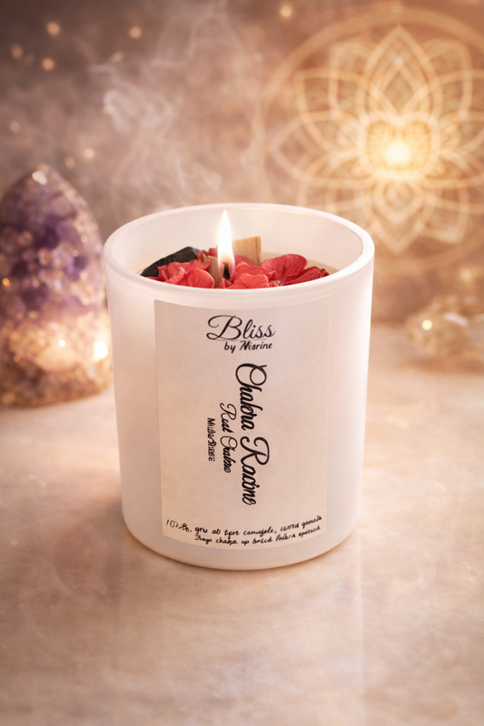 Chakra Racine / Root Chakra Candle - Handcrafted Energy Candle